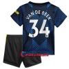 Virallinen Fanipaita + Shortsit Manchester United Donny van de Beek 34 Kolmas Pelipaita 2021-22 - Lasten